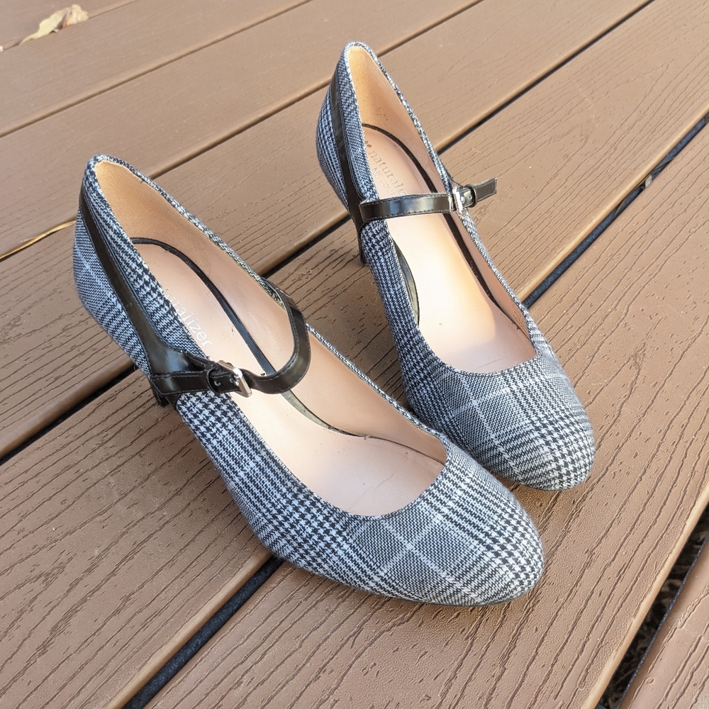 Naturalizer N5 Comfort Plaid Heels